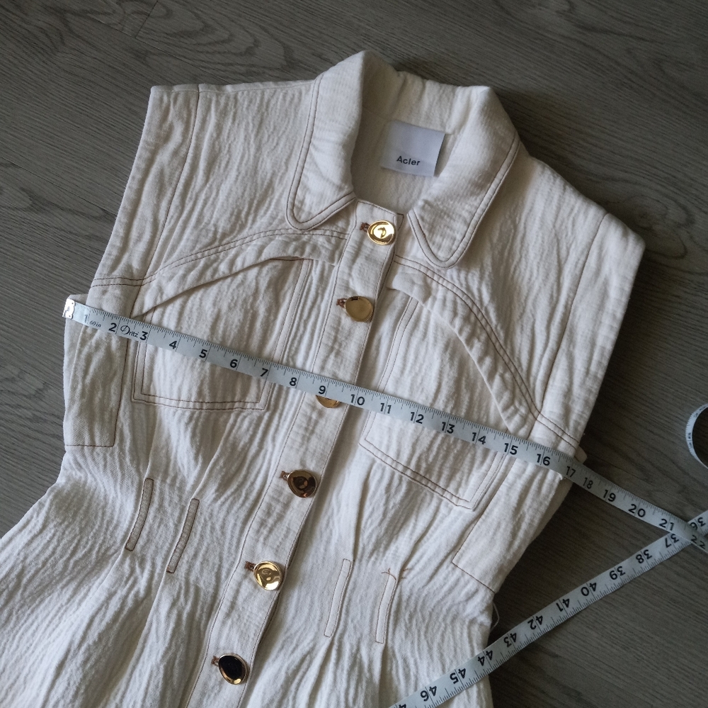 Acler Westcroft Dress In Ivory 4US - Picture 12 of 16
